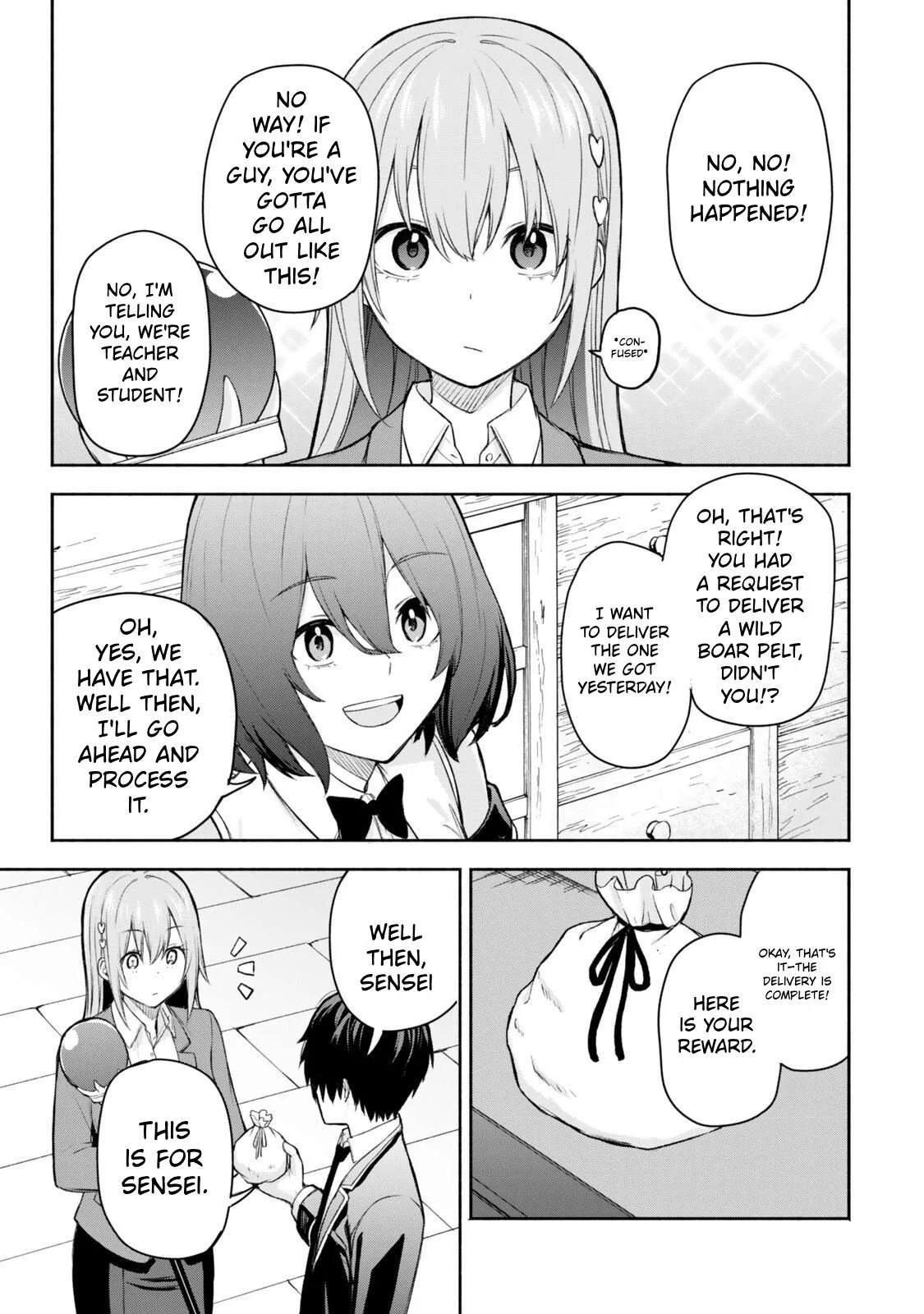 Tsuihou Sareta Teihen Shoku [Touzoku] wa Game Chishiki de Musousuru. Issho ni Shoukan Sareta Sensei mo Hazure Job Dattakedo Kouritsuteki ni Nariagarimasu Chapter 3 page 18