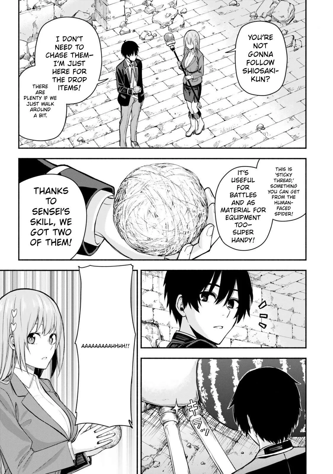 Tsuihou Sareta Teihen Shoku [Touzoku] wa Game Chishiki de Musousuru. Issho ni Shoukan Sareta Sensei mo Hazure Job Dattakedo Kouritsuteki ni Nariagarimasu Chapter 4 page 18