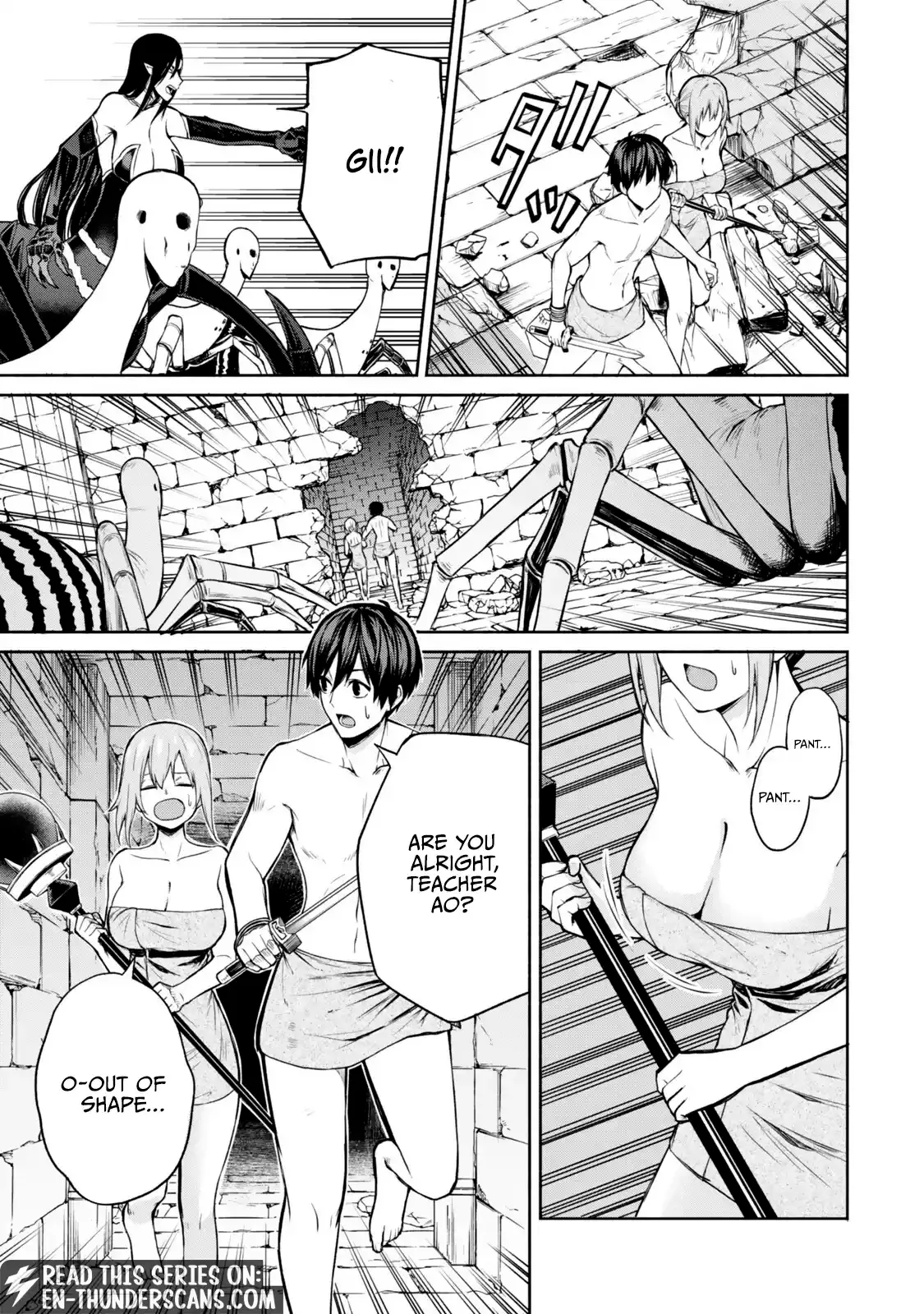 Tsuihou Sareta Teihen Shoku [Touzoku] wa Game Chishiki de Musousuru. Issho ni Shoukan Sareta Sensei mo Hazure Job Dattakedo Kouritsuteki ni Nariagarimasu Chapter 6 page 8