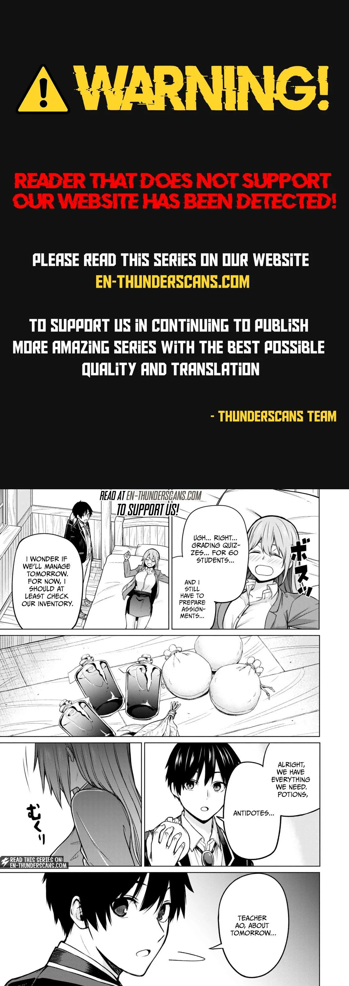 Tsuihou Sareta Teihen Shoku [Touzoku] wa Game Chishiki de Musousuru. Issho ni Shoukan Sareta Sensei mo Hazure Job Dattakedo Kouritsuteki ni Nariagarimasu Chapter 8.4 page 1