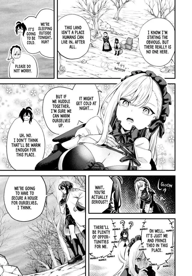 Tsuihou Sareta Tensei Ouji, "Auto Craft" Skill de Ryouchi o Bakusoku de Kaitakushi Saikyou no Mura o Tsukutte Shimau: Saikyou Crafting Skill de Hajimeru, Rakuraku Ryouchi Kaitaku Slow Life Chapter 1.2 page 1