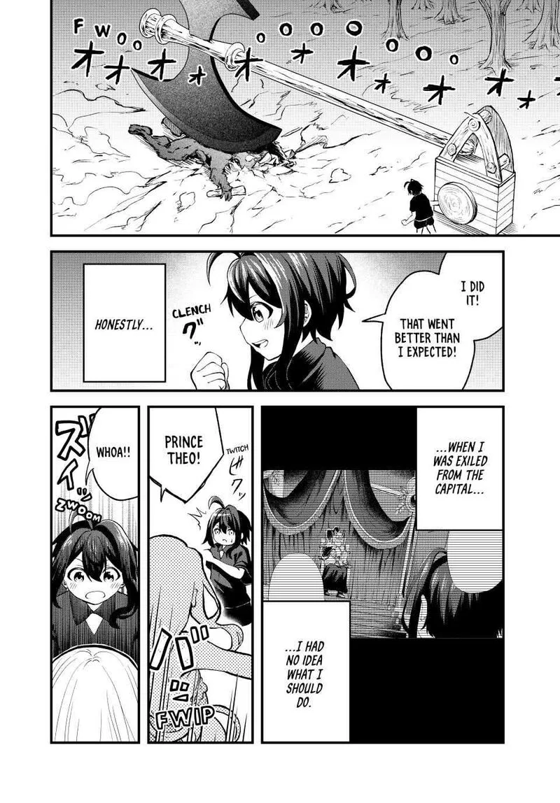 Tsuihou Sareta Tensei Ouji, "Auto Craft" Skill de Ryouchi o Bakusoku de Kaitakushi Saikyou no Mura o Tsukutte Shimau: Saikyou Crafting Skill de Hajimeru, Rakuraku Ryouchi Kaitaku Slow Life Chapter 1.2 page 23
