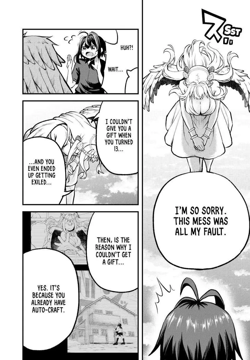 Tsuihou Sareta Tensei Ouji, "Auto Craft" Skill de Ryouchi o Bakusoku de Kaitakushi Saikyou no Mura o Tsukutte Shimau: Saikyou Crafting Skill de Hajimeru, Rakuraku Ryouchi Kaitaku Slow Life Chapter 2 page 14