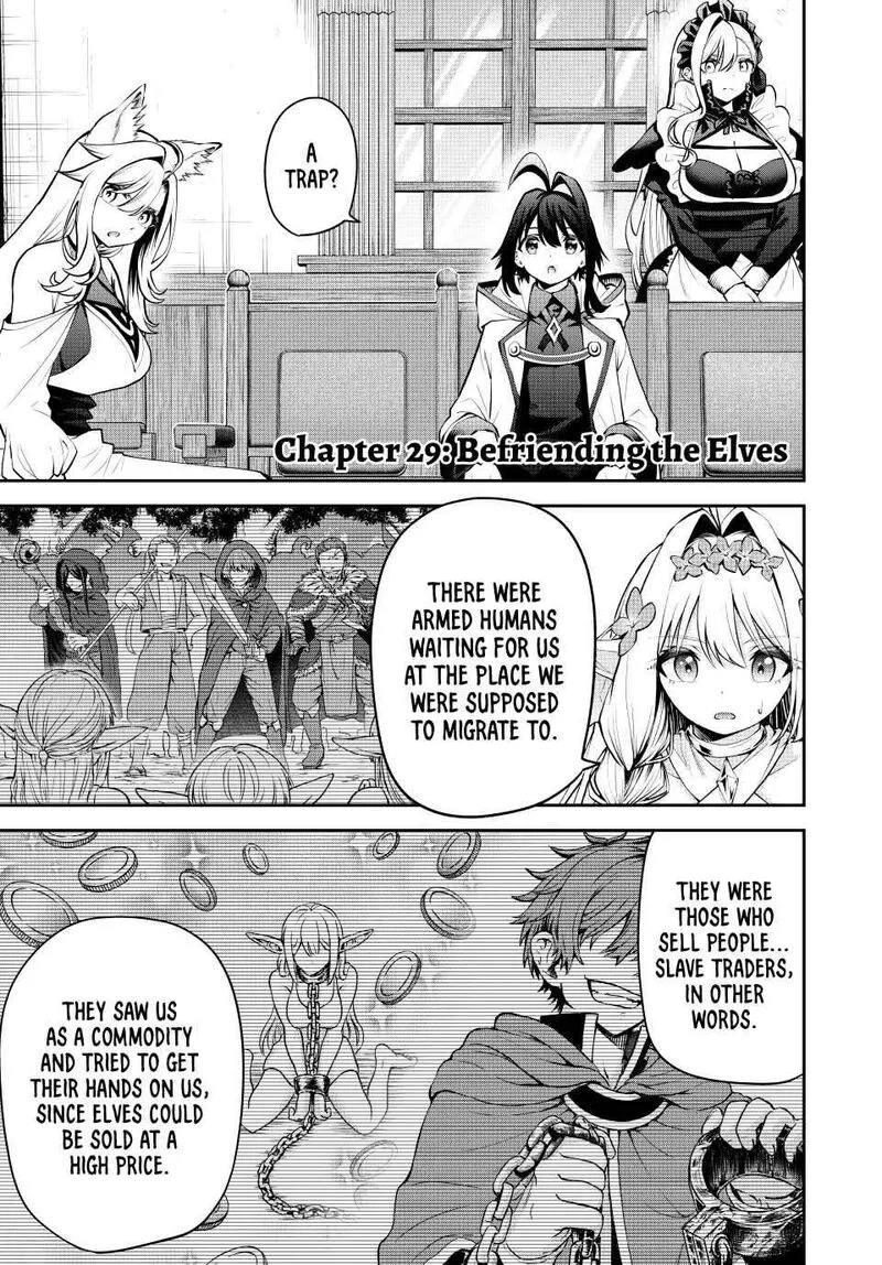 Tsuihou Sareta Tensei Ouji, "Auto Craft" Skill de Ryouchi o Bakusoku de Kaitakushi Saikyou no Mura o Tsukutte Shimau: Saikyou Crafting Skill de Hajimeru, Rakuraku Ryouchi Kaitaku Slow Life Chapter 29 page 1