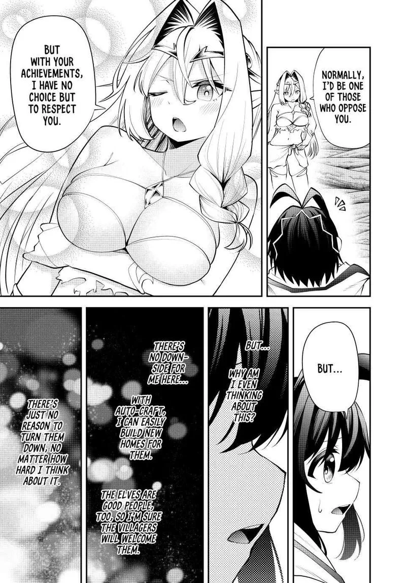 Tsuihou Sareta Tensei Ouji, "Auto Craft" Skill de Ryouchi o Bakusoku de Kaitakushi Saikyou no Mura o Tsukutte Shimau: Saikyou Crafting Skill de Hajimeru, Rakuraku Ryouchi Kaitaku Slow Life Chapter 35 page 3