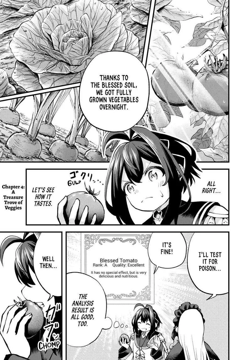 Tsuihou Sareta Tensei Ouji, "Auto Craft" Skill de Ryouchi o Bakusoku de Kaitakushi Saikyou no Mura o Tsukutte Shimau: Saikyou Crafting Skill de Hajimeru, Rakuraku Ryouchi Kaitaku Slow Life Chapter 4 page 1