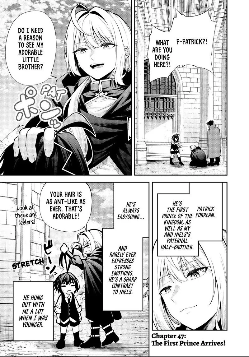 Tsuihou Sareta Tensei Ouji, "Auto Craft" Skill de Ryouchi o Bakusoku de Kaitakushi Saikyou no Mura o Tsukutte Shimau: Saikyou Crafting Skill de Hajimeru, Rakuraku Ryouchi Kaitaku Slow Life Chapter 47 page 1