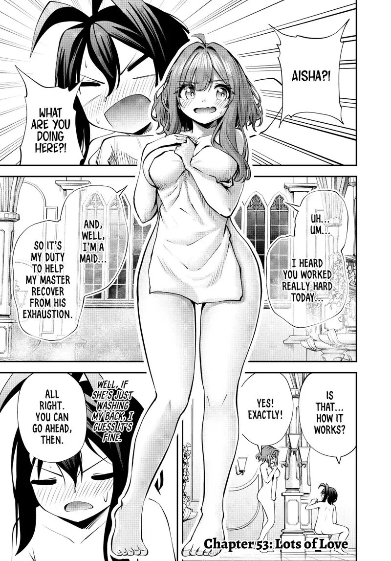 Tsuihou Sareta Tensei Ouji, "Auto Craft" Skill de Ryouchi o Bakusoku de Kaitakushi Saikyou no Mura o Tsukutte Shimau: Saikyou Crafting Skill de Hajimeru, Rakuraku Ryouchi Kaitaku Slow Life Chapter 53 page 1