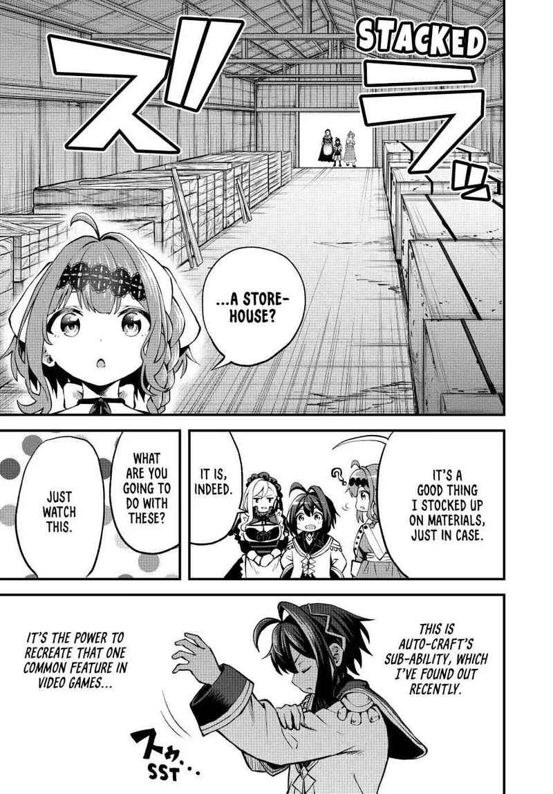 Tsuihou Sareta Tensei Ouji, "Auto Craft" Skill de Ryouchi o Bakusoku de Kaitakushi Saikyou no Mura o Tsukutte Shimau: Saikyou Crafting Skill de Hajimeru, Rakuraku Ryouchi Kaitaku Slow Life Chapter 6 page 13