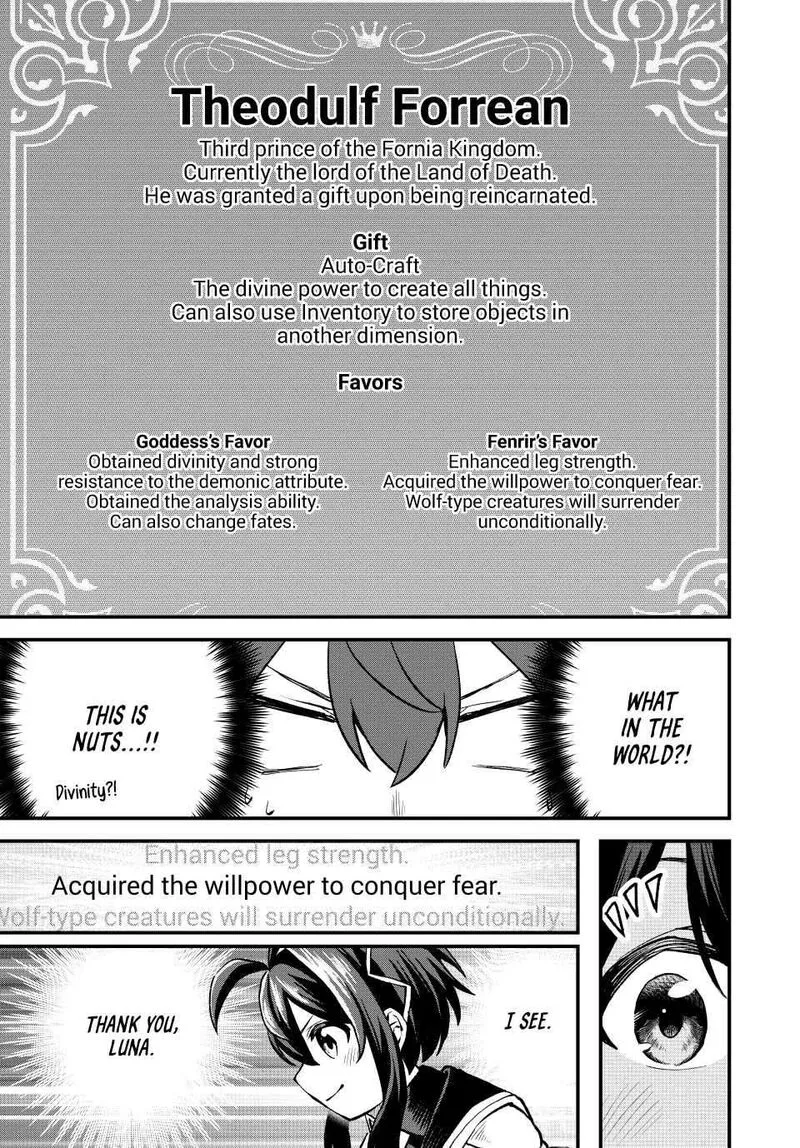Tsuihou Sareta Tensei Ouji, "Auto Craft" Skill de Ryouchi o Bakusoku de Kaitakushi Saikyou no Mura o Tsukutte Shimau: Saikyou Crafting Skill de Hajimeru, Rakuraku Ryouchi Kaitaku Slow Life Chapter 7 page 3