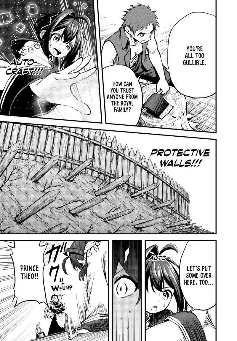Tsuihou Sareta Tensei Ouji, "Auto Craft" Skill de Ryouchi o Bakusoku de Kaitakushi Saikyou no Mura o Tsukutte Shimau: Saikyou Crafting Skill de Hajimeru, Rakuraku Ryouchi Kaitaku Slow Life Chapter 8 page 11