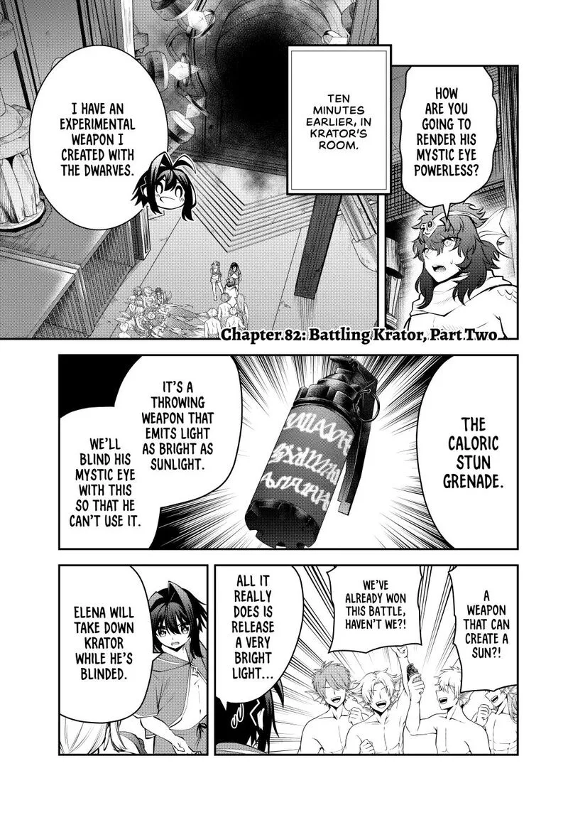 Tsuihou Sareta Tensei Ouji, "Auto Craft" Skill de Ryouchi o Bakusoku de Kaitakushi Saikyou no Mura o Tsukutte Shimau: Saikyou Crafting Skill de Hajimeru, Rakuraku Ryouchi Kaitaku Slow Life Chapter 82 page 1
