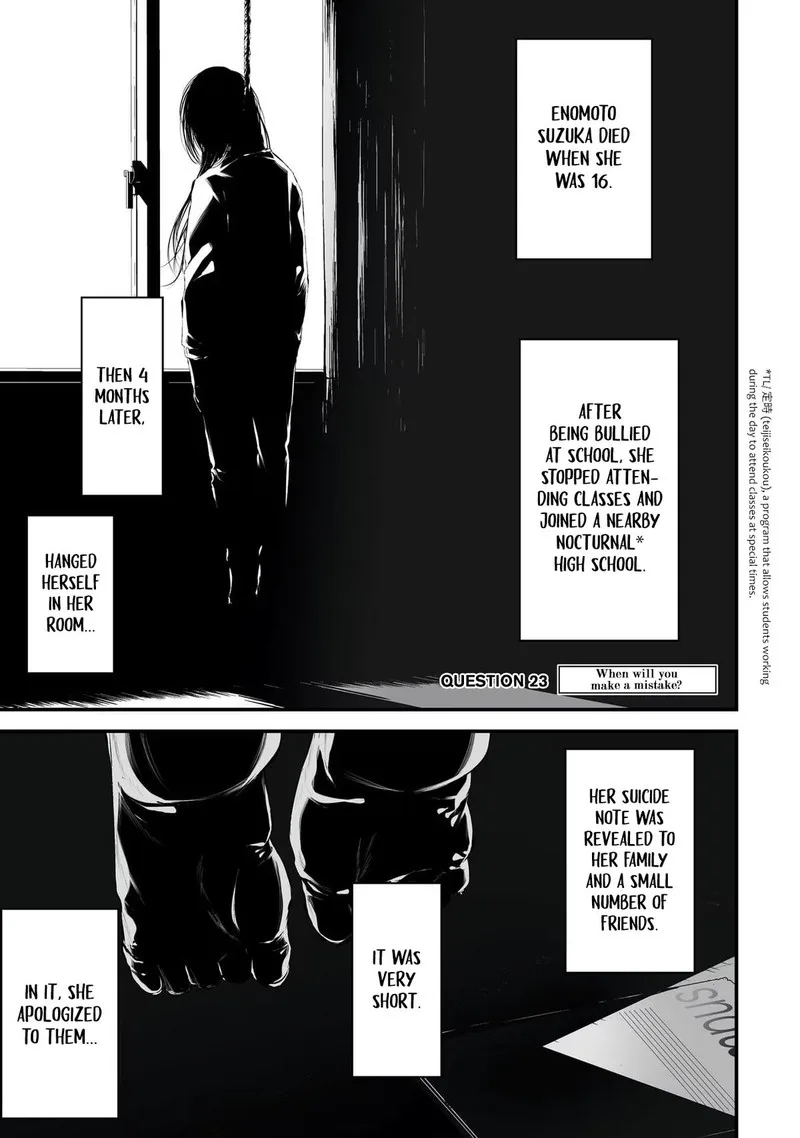 Tsurenai Hodo Aokute Azatoi Kurai ni Akai Chapter 23 page 1