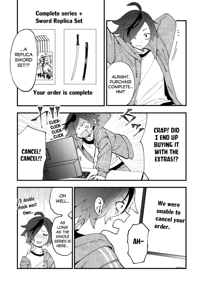 Tsuuhan de Katta Youtou ga Gachi datta: Tameshigiri Shitara Kuukan ga Sakete Isekai ni Tobasareta Ageku, Densetsu no Yuusha da to Kanchigai Sarete Komatteimasu Chapter 1 page 8
