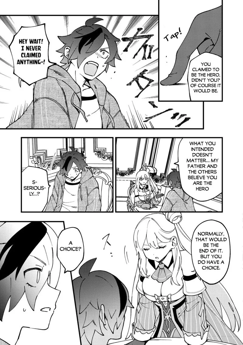 Tsuuhan de Katta Youtou ga Gachi datta: Tameshigiri Shitara Kuukan ga Sakete Isekai ni Tobasareta Ageku, Densetsu no Yuusha da to Kanchigai Sarete Komatteimasu Chapter 1 page 30