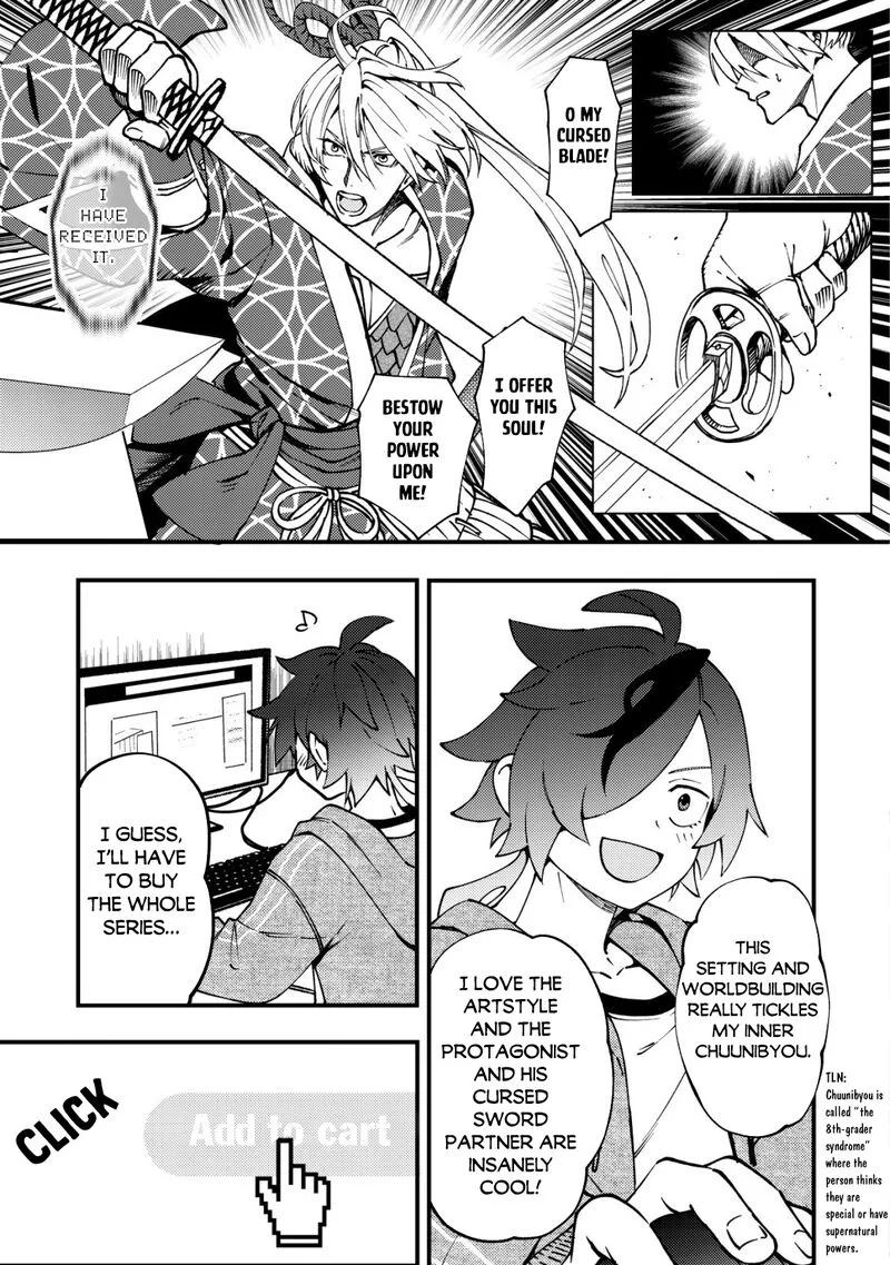 Tsuuhan de Katta Youtou ga Gachi datta: Tameshigiri Shitara Kuukan ga Sakete Isekai ni Tobasareta Ageku, Densetsu no Yuusha da to Kanchigai Sarete Komatteimasu Chapter 1 page 7