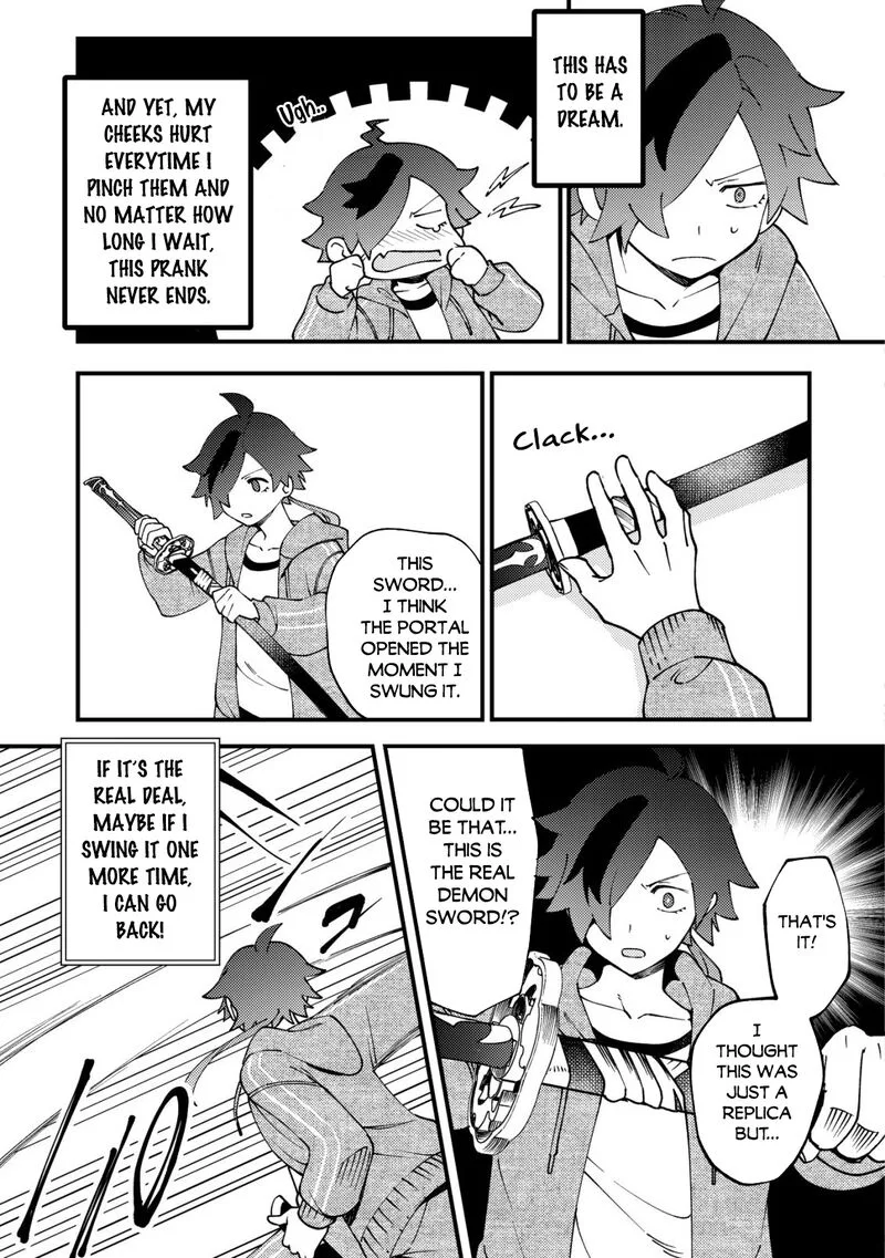 Tsuuhan de Katta Youtou ga Gachi datta: Tameshigiri Shitara Kuukan ga Sakete Isekai ni Tobasareta Ageku, Densetsu no Yuusha da to Kanchigai Sarete Komatteimasu Chapter 1 page 24