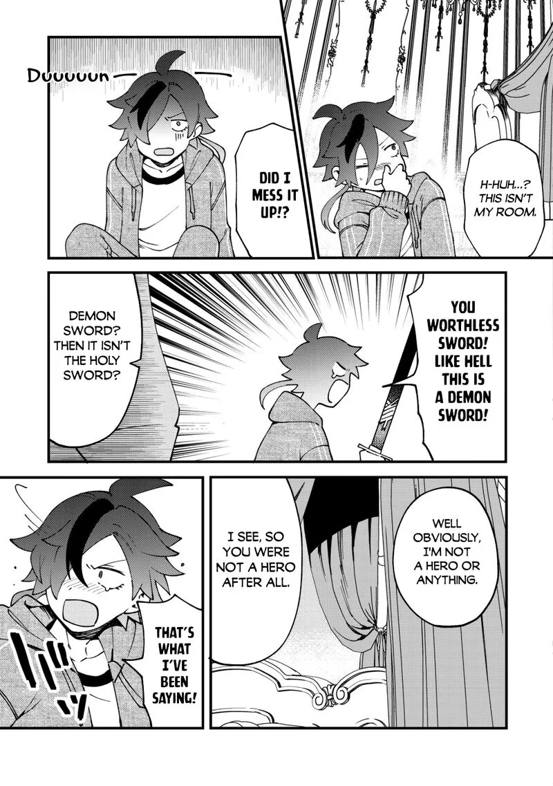 Tsuuhan de Katta Youtou ga Gachi datta: Tameshigiri Shitara Kuukan ga Sakete Isekai ni Tobasareta Ageku, Densetsu no Yuusha da to Kanchigai Sarete Komatteimasu Chapter 1 page 26