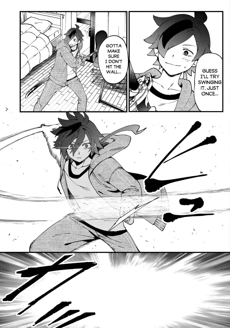 Tsuuhan de Katta Youtou ga Gachi datta: Tameshigiri Shitara Kuukan ga Sakete Isekai ni Tobasareta Ageku, Densetsu no Yuusha da to Kanchigai Sarete Komatteimasu Chapter 1 page 13