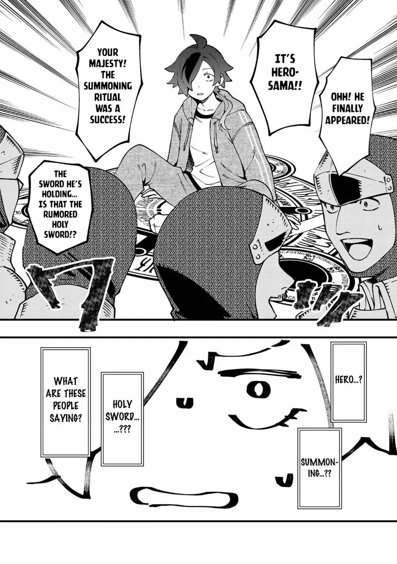 Tsuuhan de Katta Youtou ga Gachi datta: Tameshigiri Shitara Kuukan ga Sakete Isekai ni Tobasareta Ageku, Densetsu no Yuusha da to Kanchigai Sarete Komatteimasu Chapter 1 page 17