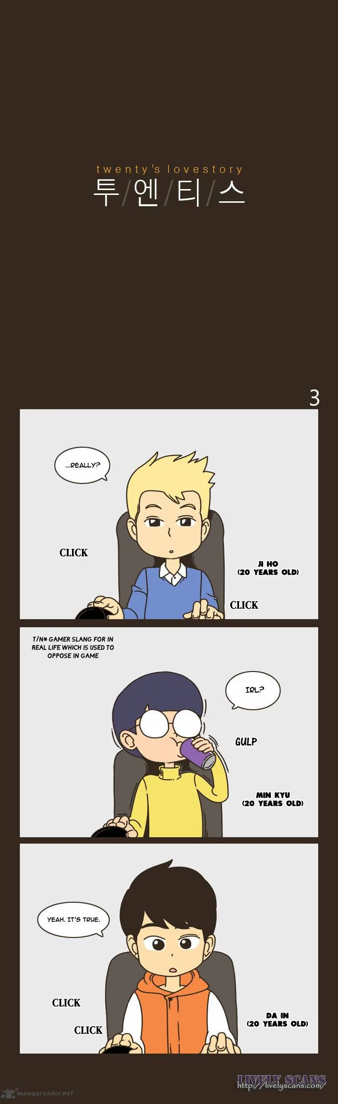 Twenty's Love Story Chapter 3 page 1