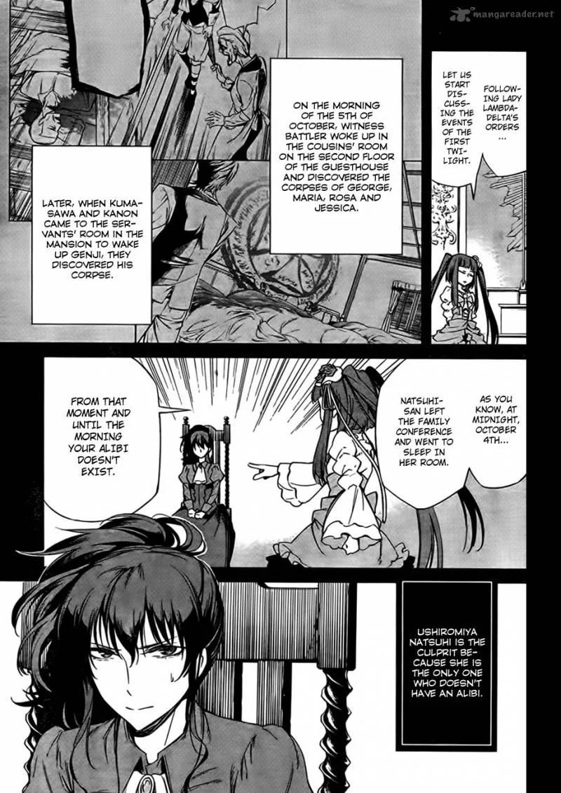 Umineko no Naku Koro ni Chiru Episode 5: End of the Golden Witch Chapter 21 page 19
