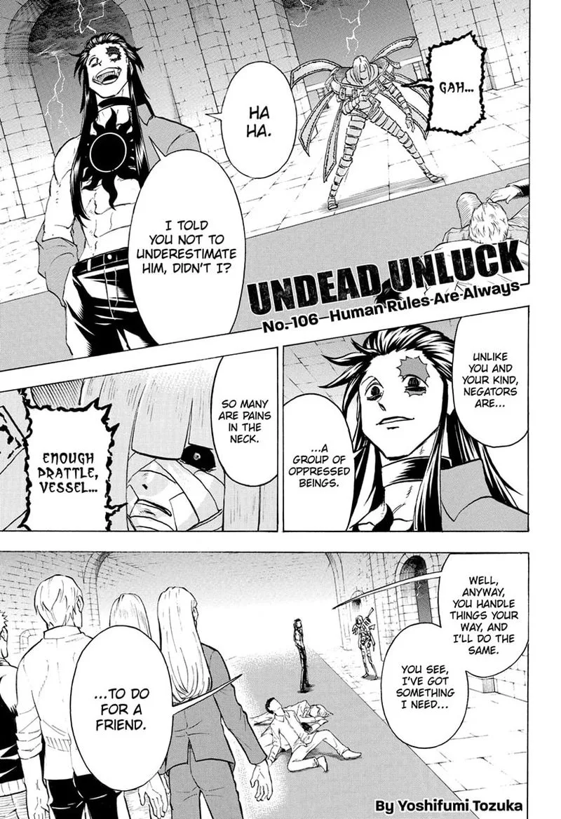 Undead Unluck Chapter 106 page 1