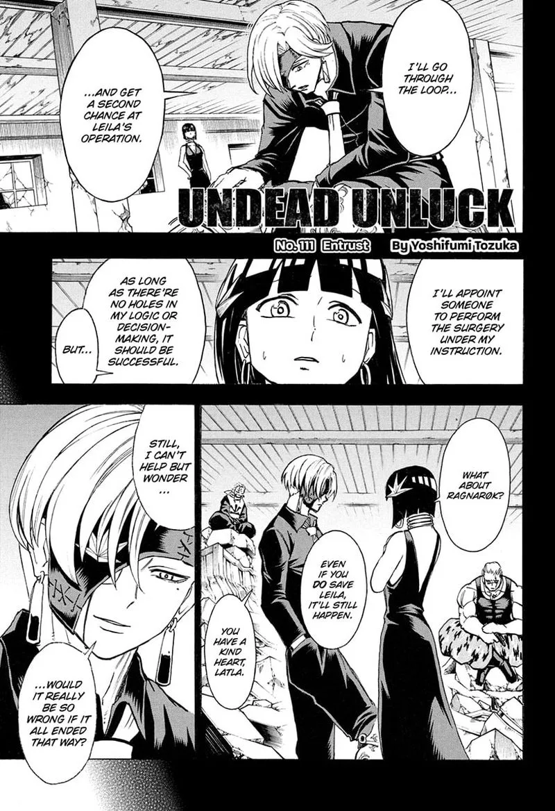Undead Unluck Chapter 111 page 1