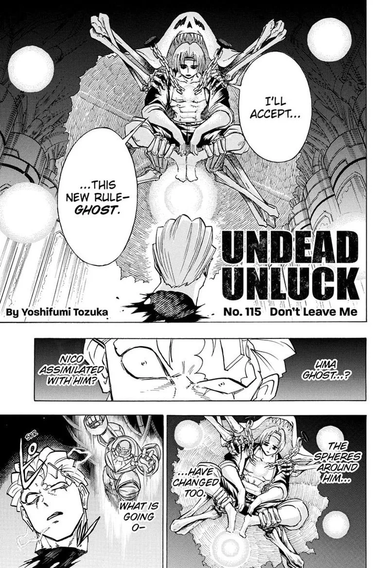 Undead Unluck Chapter 115 page 1
