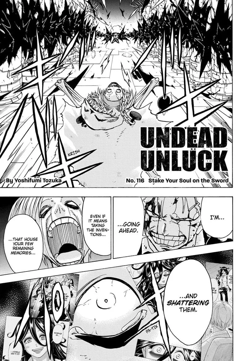 Undead Unluck Chapter 116 page 1