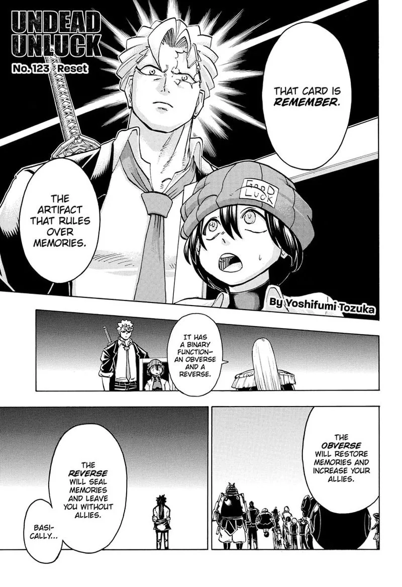 Undead Unluck Chapter 123 page 1