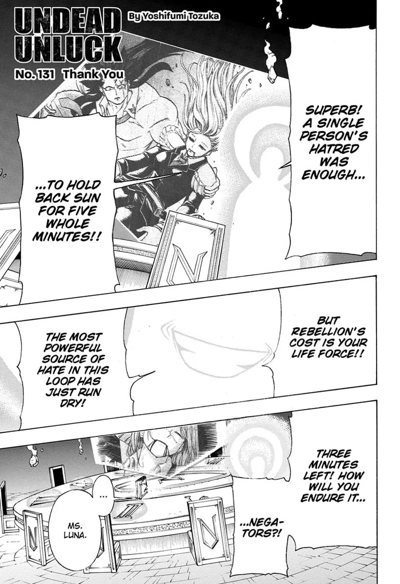 Undead Unluck Chapter 131 page 1
