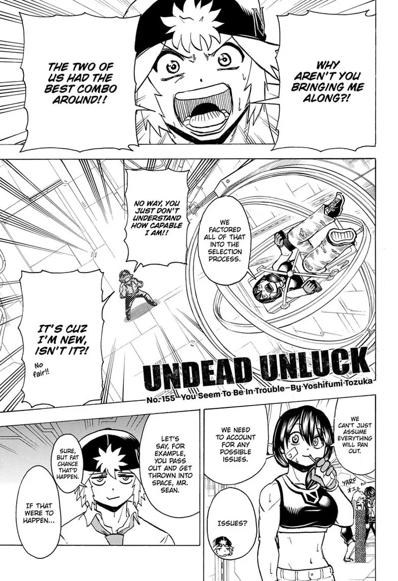 Undead Unluck Chapter 155 page 1