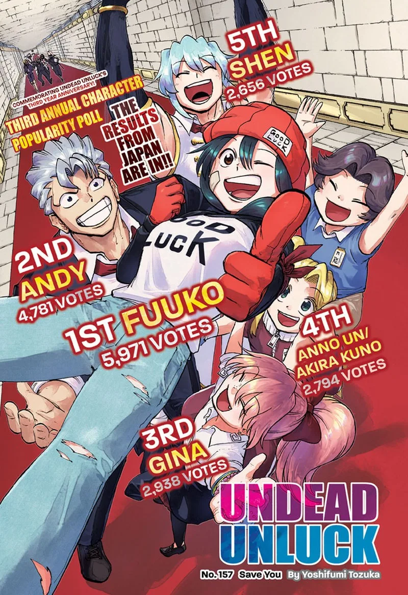 Undead Unluck Chapter 157 page 1