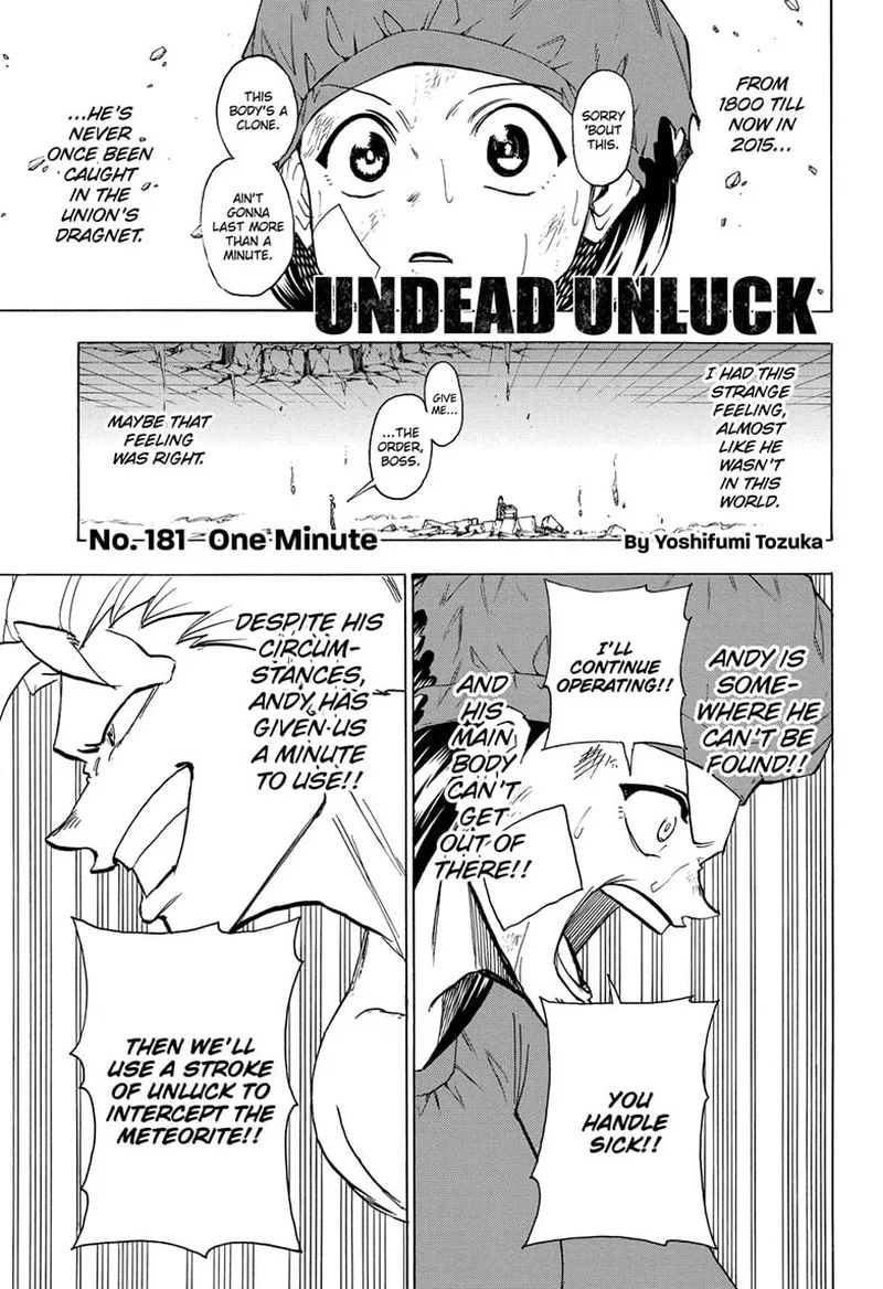 Undead Unluck Chapter 181 page 1