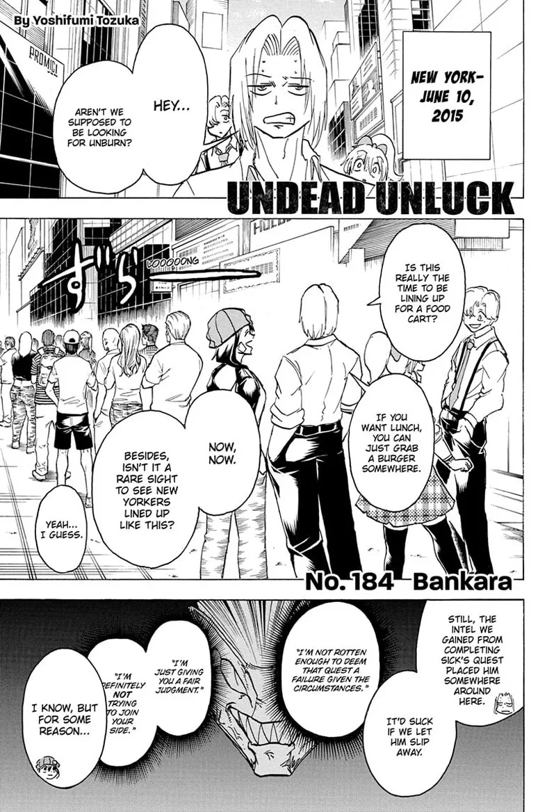 Undead Unluck Chapter 184 page 1