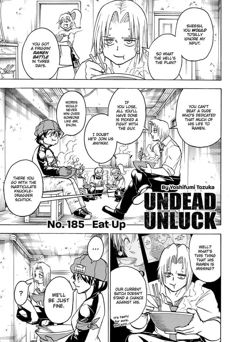 Undead Unluck Chapter 185 page 1