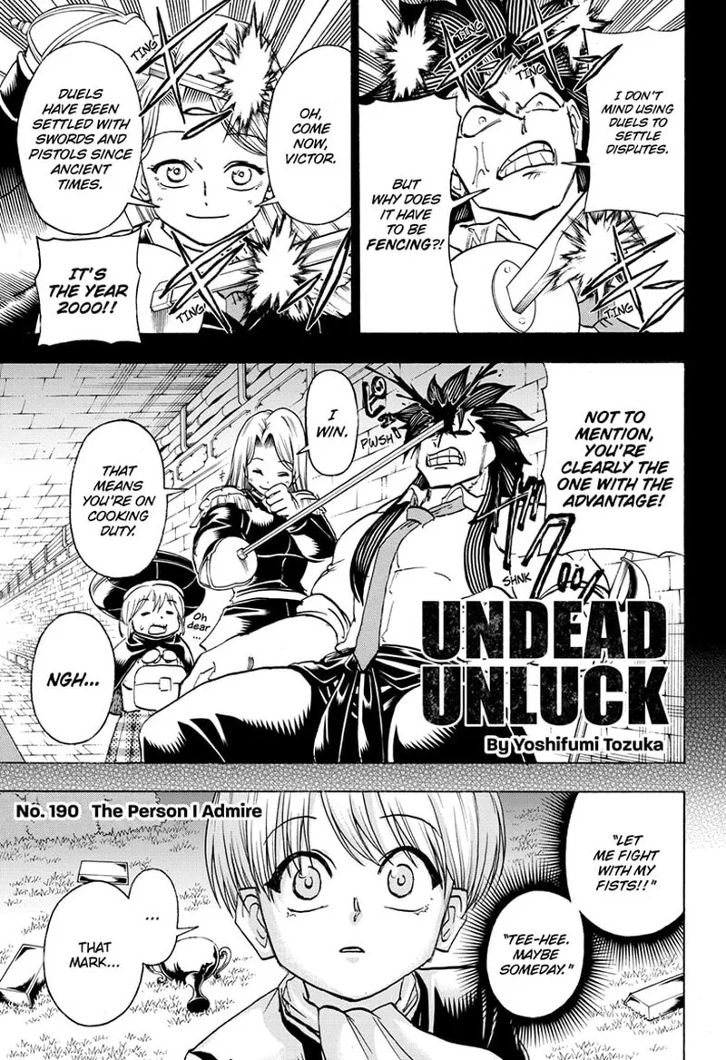 Undead Unluck Chapter 190 page 1