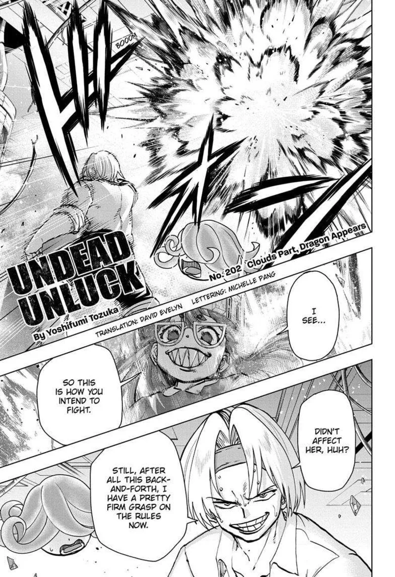Undead Unluck Chapter 202 page 1