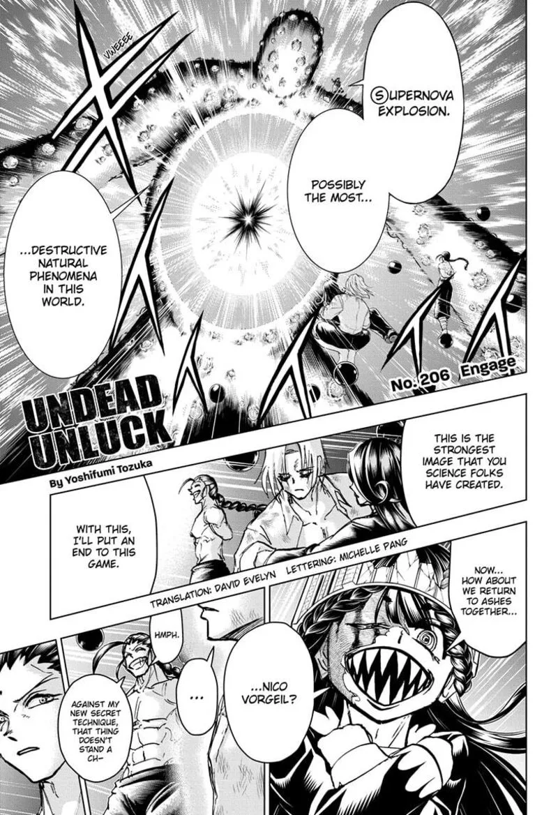Undead Unluck Chapter 206 page 1