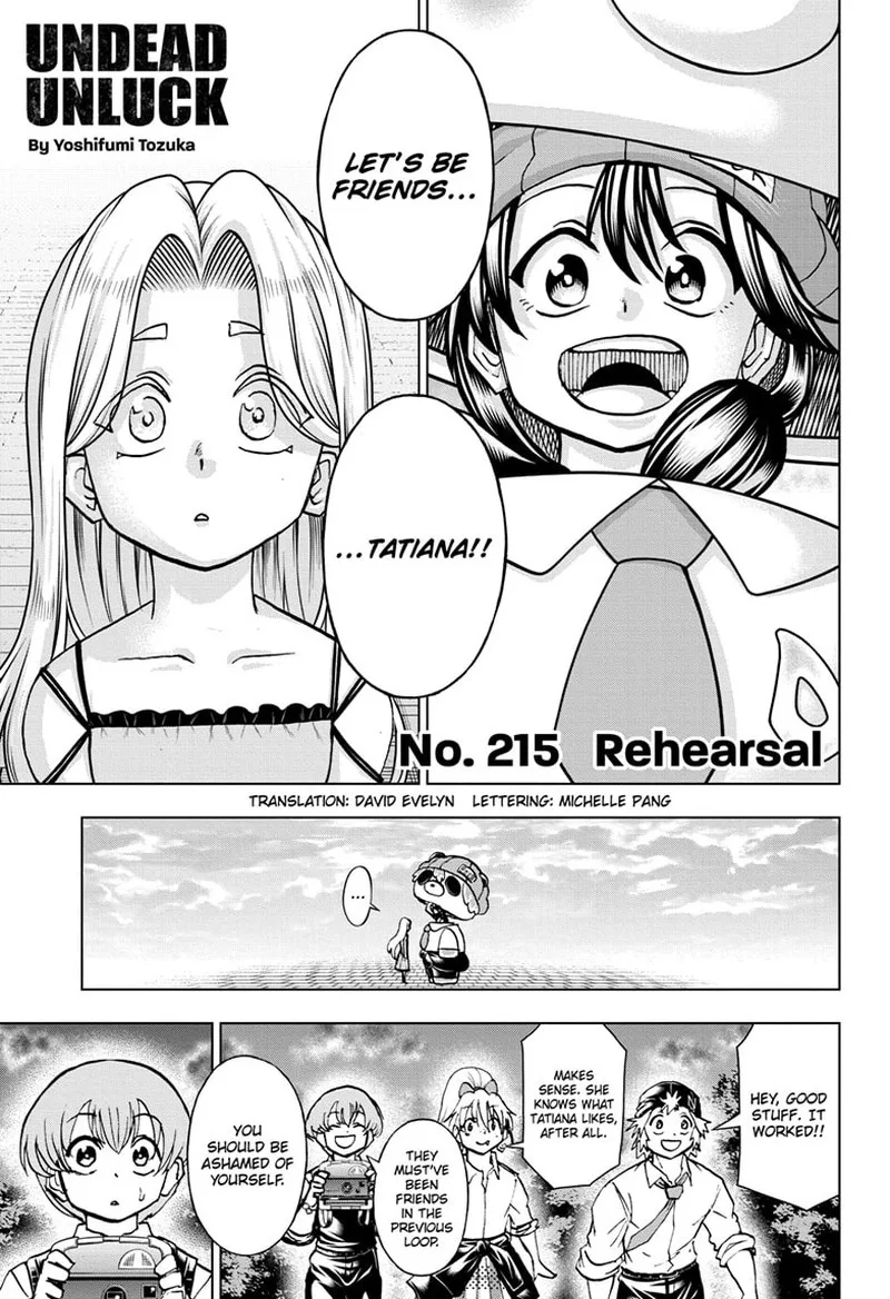 Undead Unluck Chapter 215 page 1