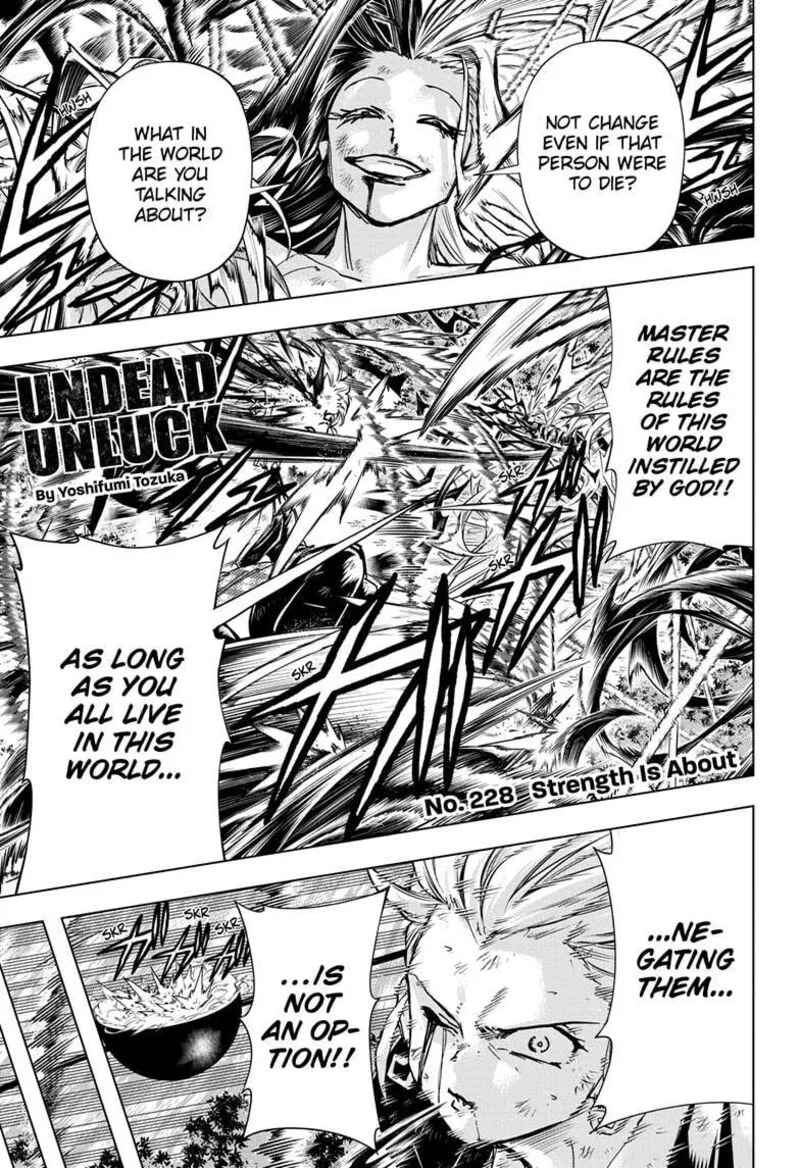 Undead Unluck Chapter 228 page 1