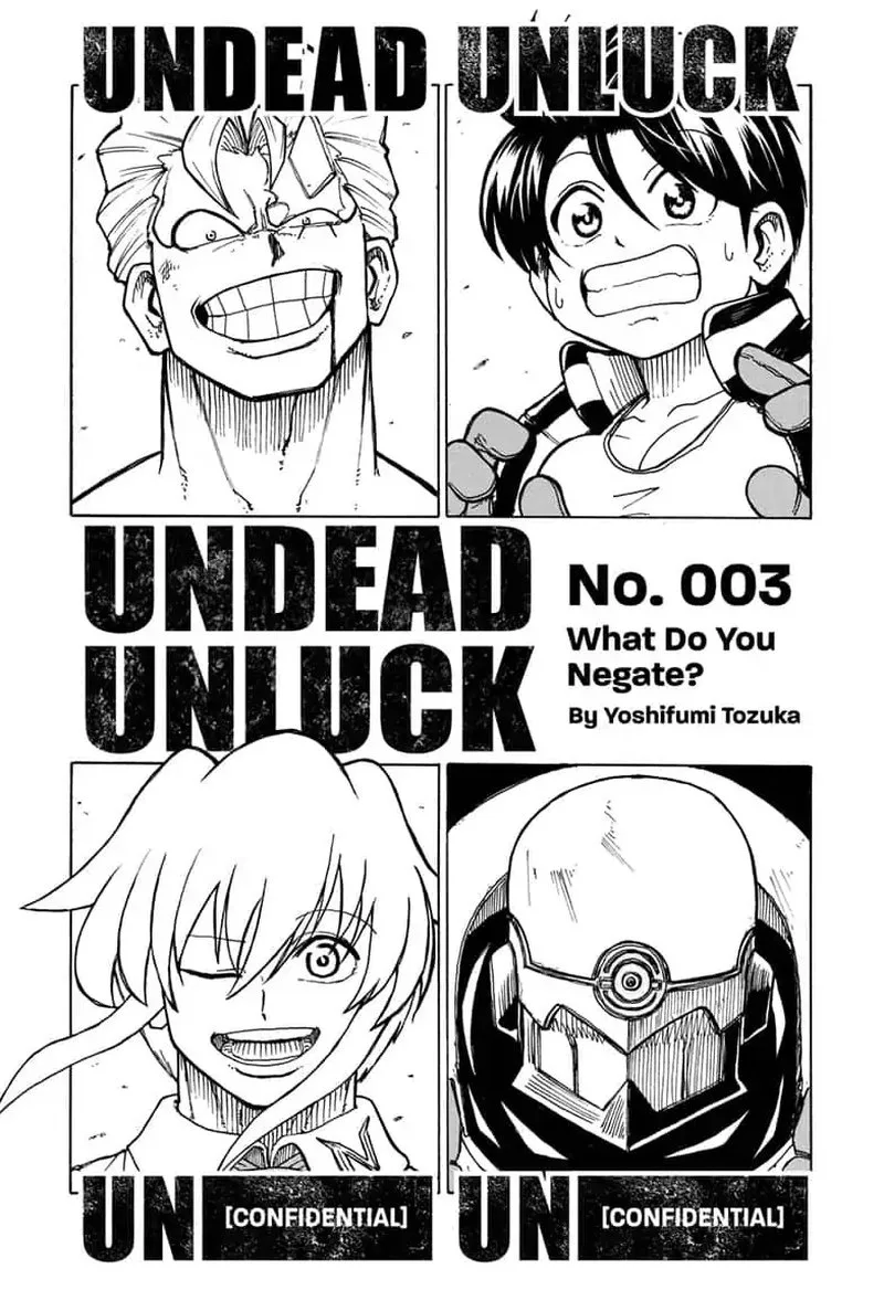 Undead Unluck Chapter 3 page 1