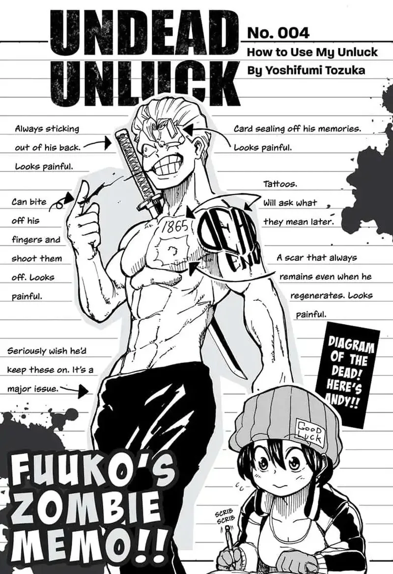 Undead Unluck Chapter 4 page 1