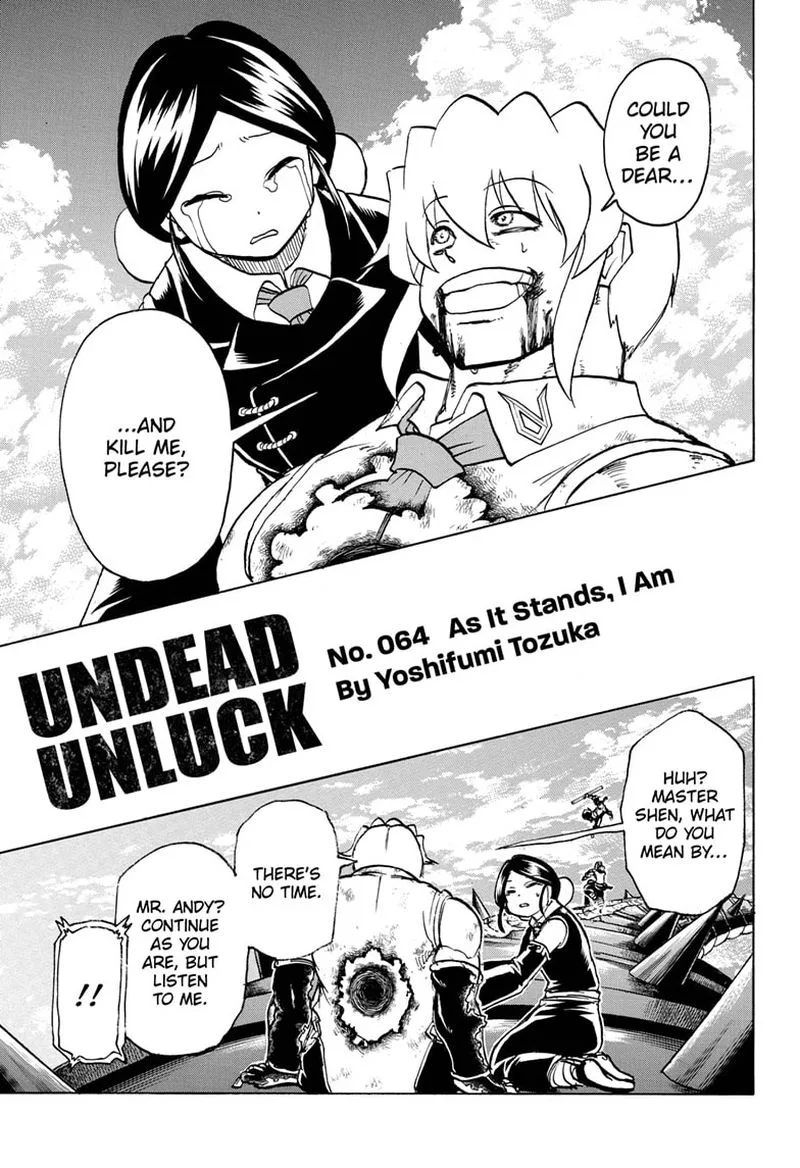 Undead Unluck Chapter 64 page 1