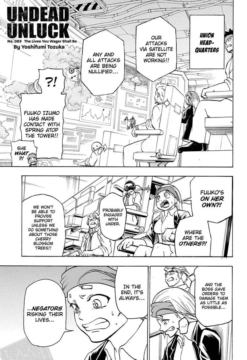 Undead Unluck Chapter 83 page 1