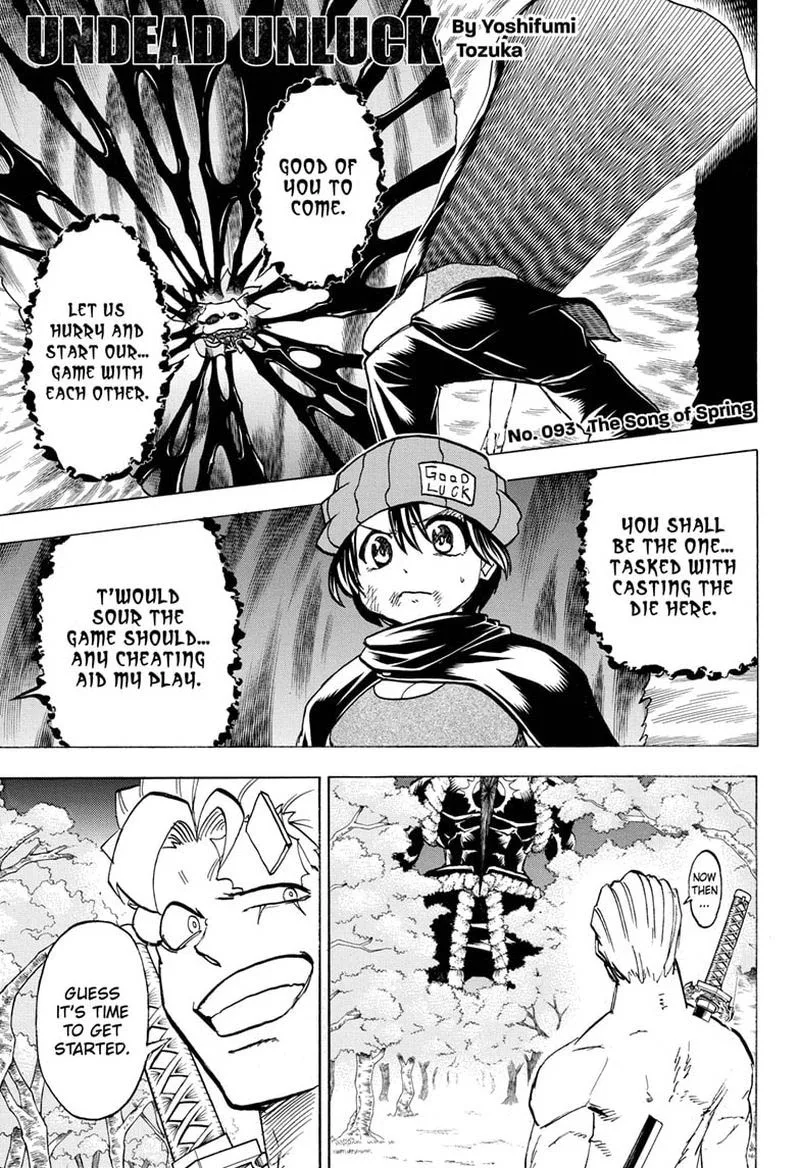 Undead Unluck Chapter 93 page 1