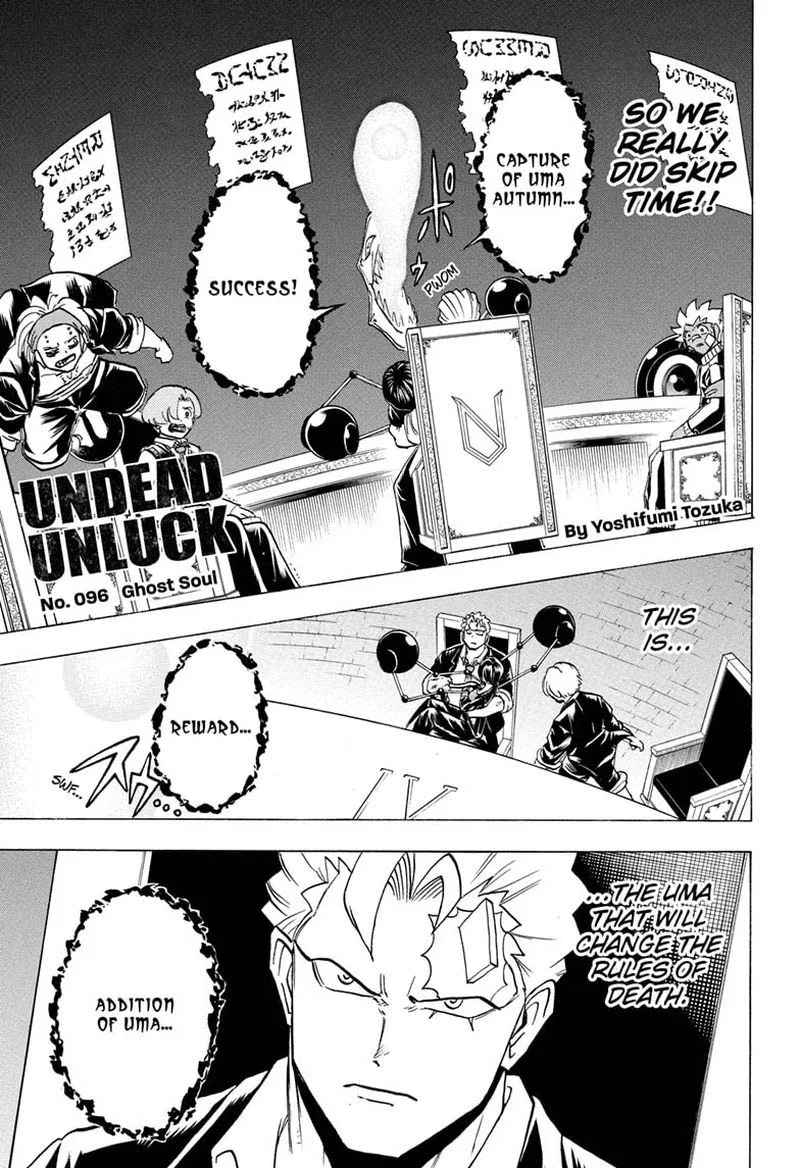 Undead Unluck Chapter 96 page 1