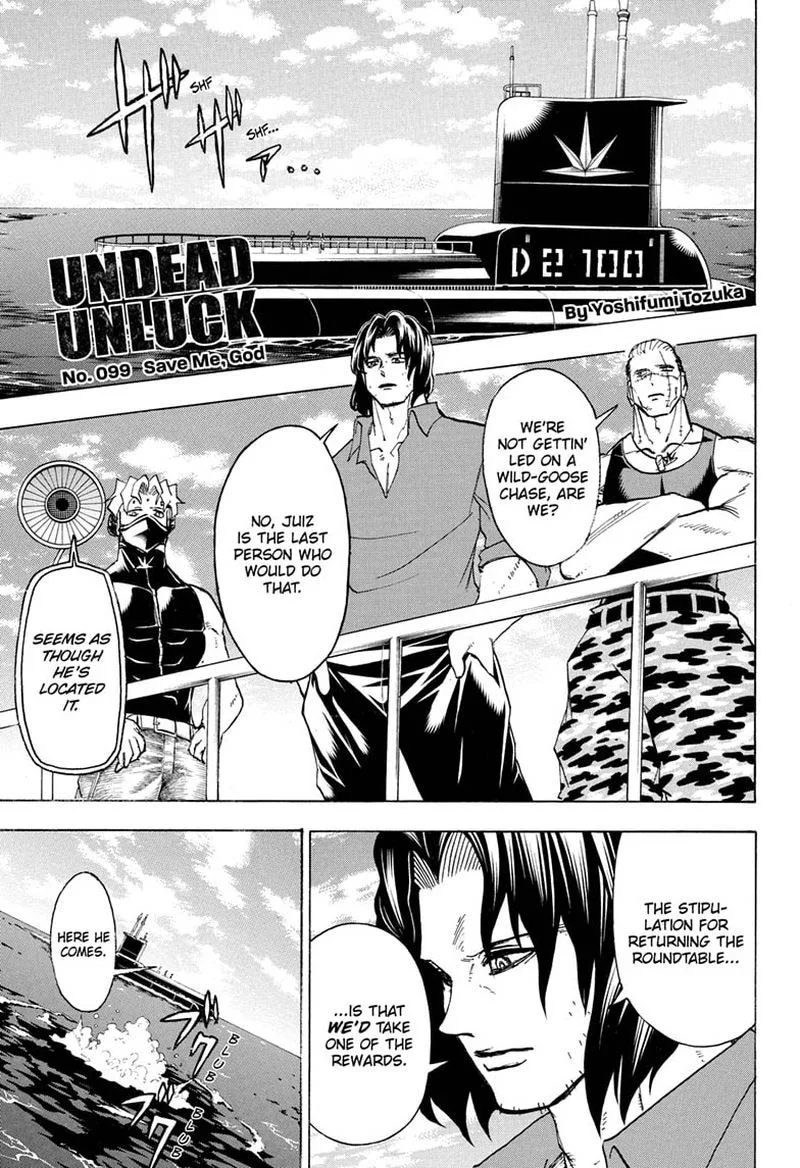 Undead Unluck Chapter 99 page 1