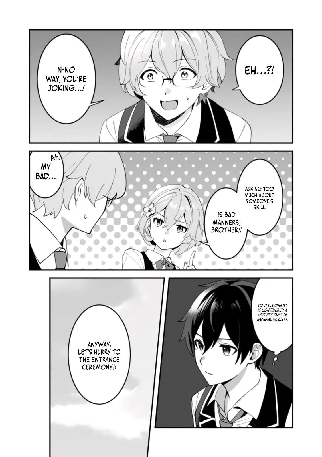 Unrivaled With the Useless Skill: Telekinesis (But It’s Max Level) – With Just a Wave of My Hand. No Chants, No Special Moves, Just Pure Willpower! Chapter 3 page 14